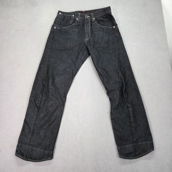 Levis Premium Engineered Jeans Mens Black Twisted Seam Fits 29x28